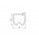 RAIL H23 40x35mm ADJUSTABLE-SLIDING SHEETS ( UP TO 170KG )